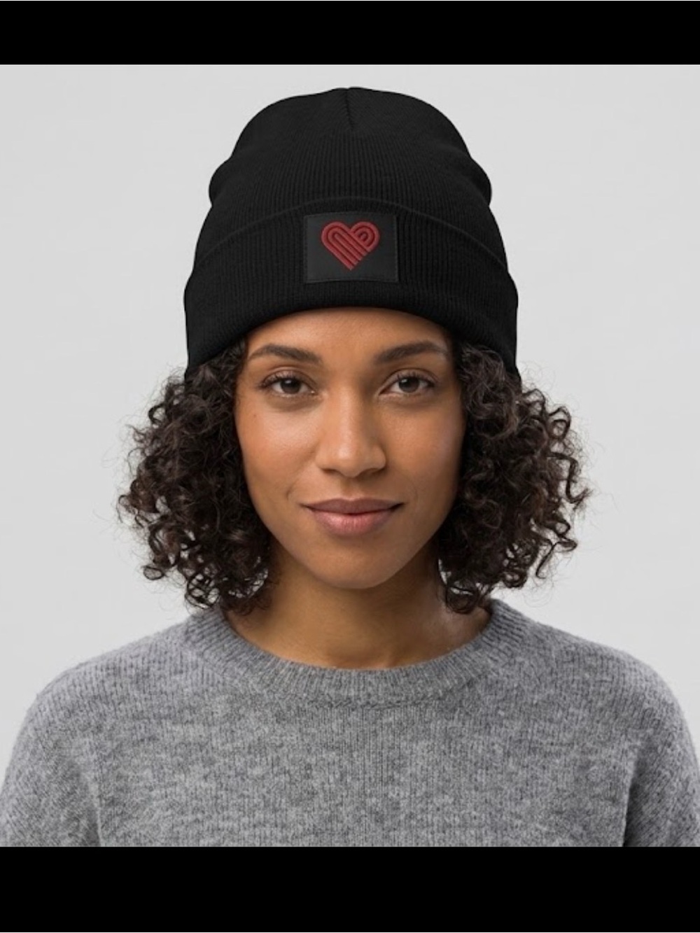 Rooster Teeth Aaron Draplin Extra Life 2019 Beanie Hat Black Knit Heart Patch OS